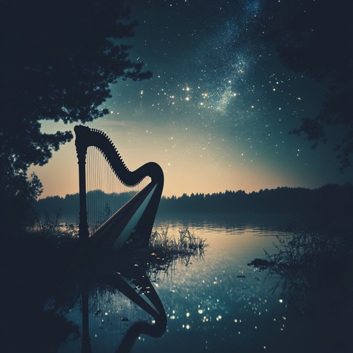 The harp's soothing melodies blend with atmospheric ambient layers, crafting a serene and uplifting spiritual composition that brings tranquility and a sense of divine connection