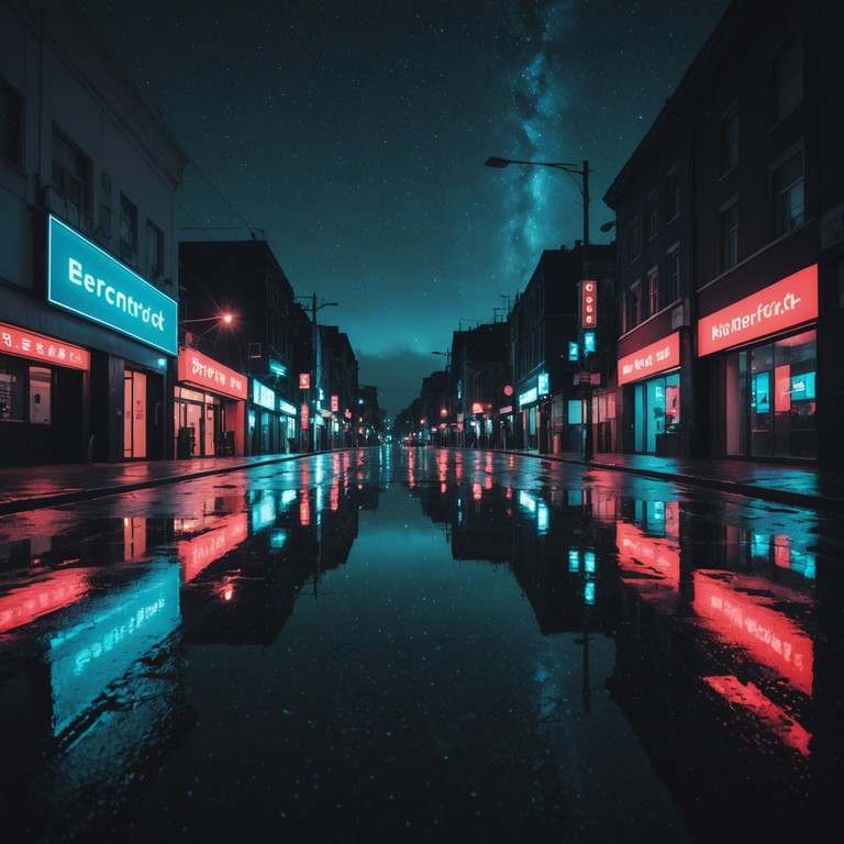 A flowing composition that combines soft synth layers with a rhythmic, pulsing beat that simulates the mesmerizing ambiance of neon lights reflecting in midnight puddles. This track provides a gentle yet engaging listening experience ideal for introspective moments or late night drives.