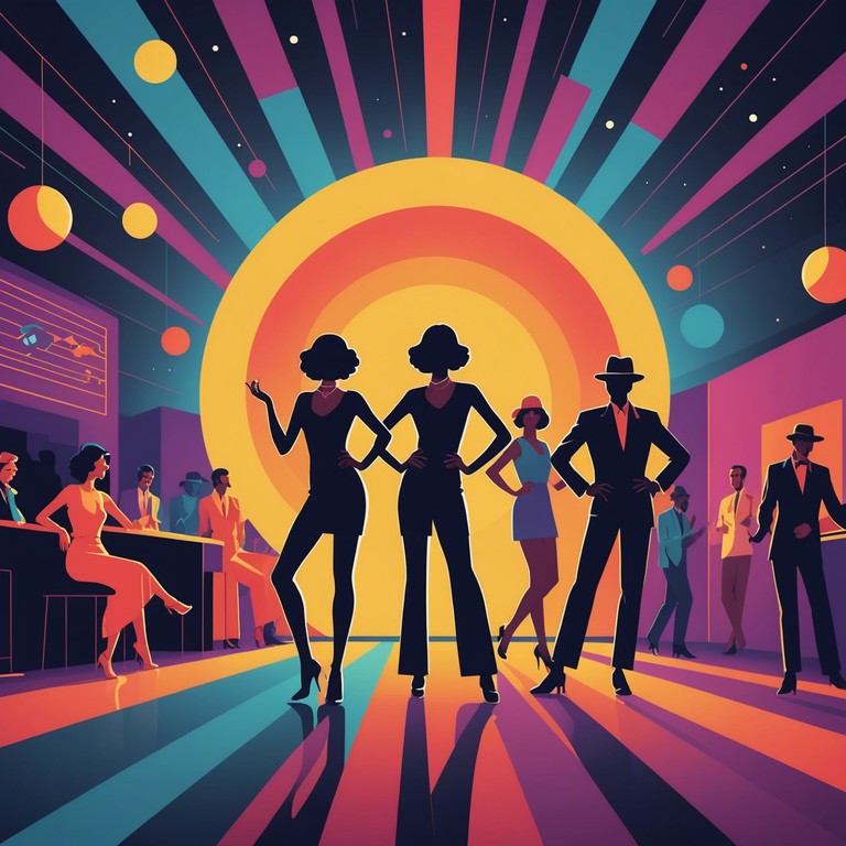 A high energy performance piece designed to take listeners on a nostalgic yet thrilling auditory experience. The fusion of a dominant electric guitar and deep basslines creates a lively dance track reflective of 70s disco funk but with a modern twist.