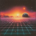 a mystical synthwave track exploring cosmic realms and neon lights