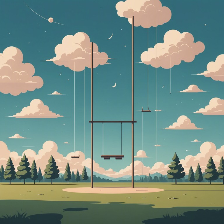 This piece evokes the quieter, more introspective side of childhood, blending gentle melodies with a touch of sadness felt during a gloomy day at the playground. The music captures the essence of lost toys and forgotten games, enveloping the listener in a nostalgic, tender cocoon of sound.