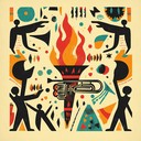 an intense fusion of latin beats with aggressive jazz improvisation