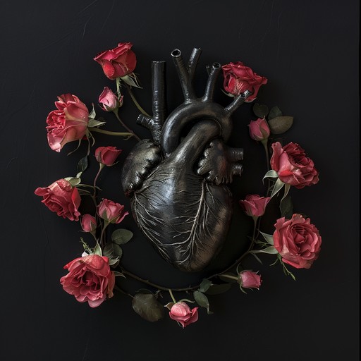 A powerful and emotive deathcore track, featuring aggressive guitar riffs intertwined with soft, romantic arpeggios, capturing the juxtaposition of love and mortality in an intense musical narrative