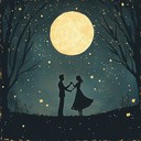 a euphoric instrumental expressing romantic love under moonlight skies