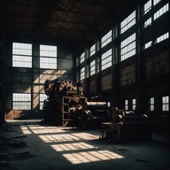 industrial beats meet unsettling silence