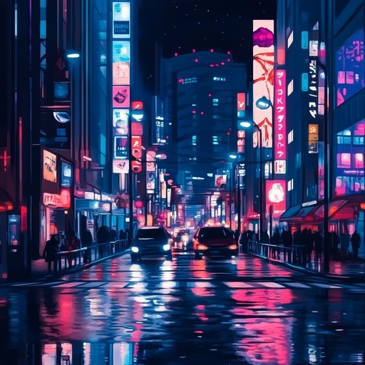 An instrumental hip hop track featuring lively beats and dynamic rhythms, inspired by the vibrant atmosphere of city nightlife. The music combines layered percussion with melodic samples to create a compelling urban soundscape.