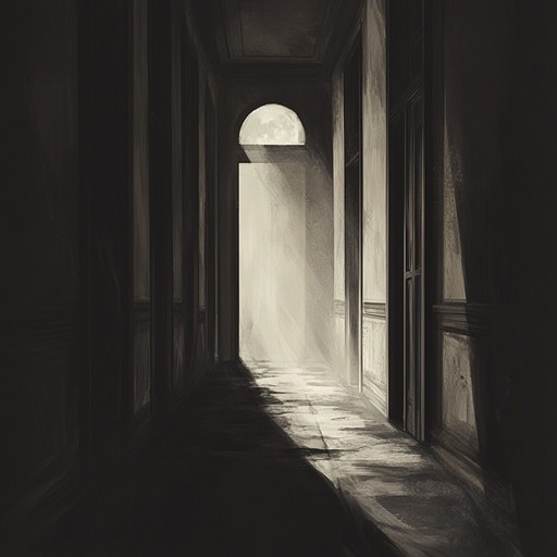A haunting instrumental blending melancholic piano and unsettling strings, evoking solitude in an abandoned mansion
