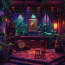 groovy brazilian jazz infused with surreal, cosmic soundscapes.