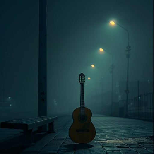 A haunting instrumental piece featuring a soulful guitar that captures the essence of a lonely midnight journey. The music aims to evoke feelings of sorrow and introspection, creating a deep emotional connection with the listener.