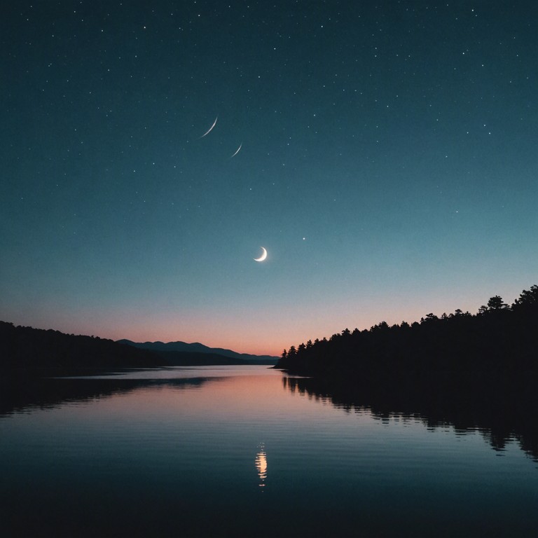 This track encapsulates a journey into a serene, ethereal dreamscape where soft electronic tones blend with high, airy synth lines to create a composition perfect for introspective moments and peaceful nighttime reflections.