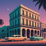 soothing piano under havana's skies