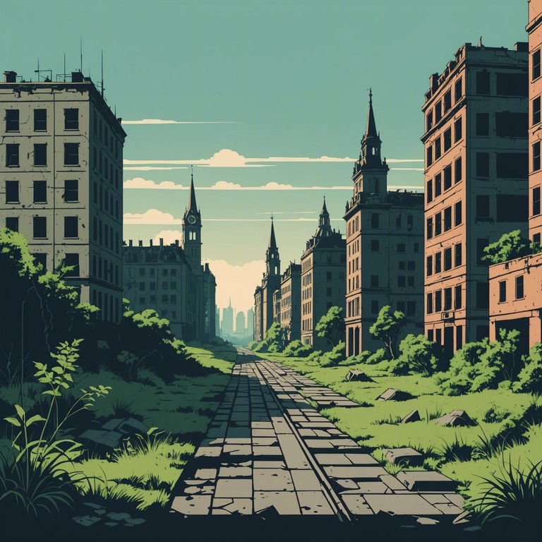 This composition blends the raw edge of grunge with the expansive feel of majestic soundscapes, creating a hauntingly beautiful instrumental. It's perfect for evoking deep emotional responses through its rich, powerful guitar solos and intricate melodies. The inclusion of atmospheric elements adds to its mysterious and nostalgic vibe, making it a captivating listening experience.