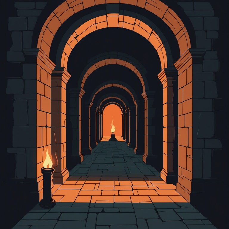 This track combines dark cinematic strings with the deep reverberations of a haunting orchestra, crafting an enveloping sound that evokes a feeling of being lost in the shadows of an ancient, forgotten city. Rich orchestral sweeps and subtle yet profound disruptions mirror the chaos of forgotten lore and fears untold.