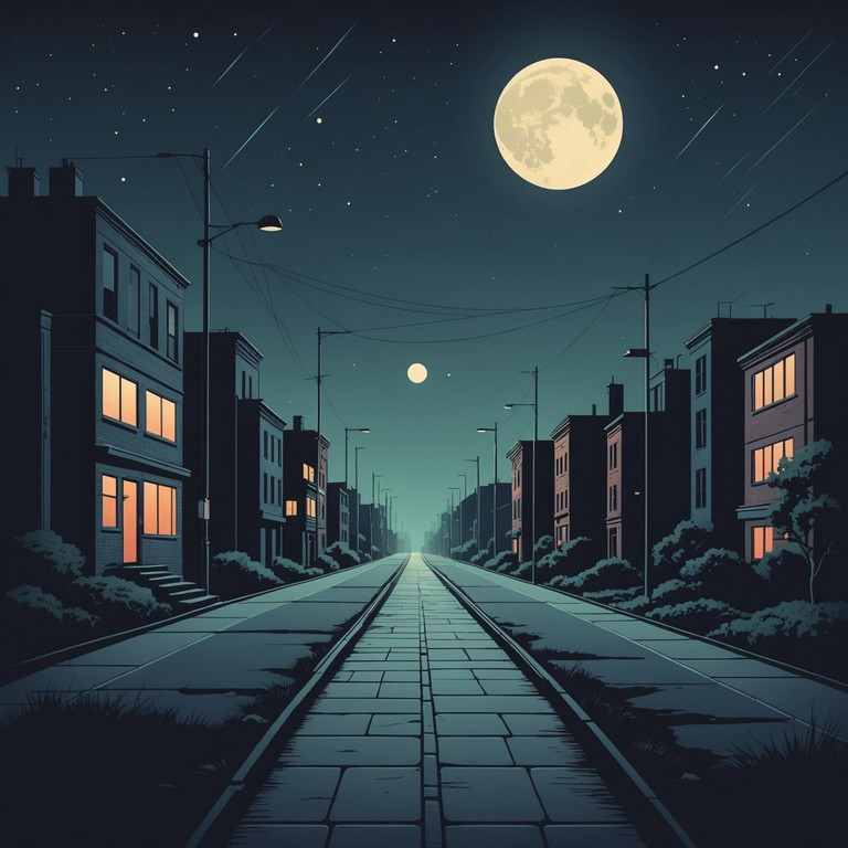 Whispers down lonely roads delves deeper into the echo of guitar strings under a starless sky, where each note is a whisper to the soul, carrying the weight of unspoken memories amidst the quiet of the night.