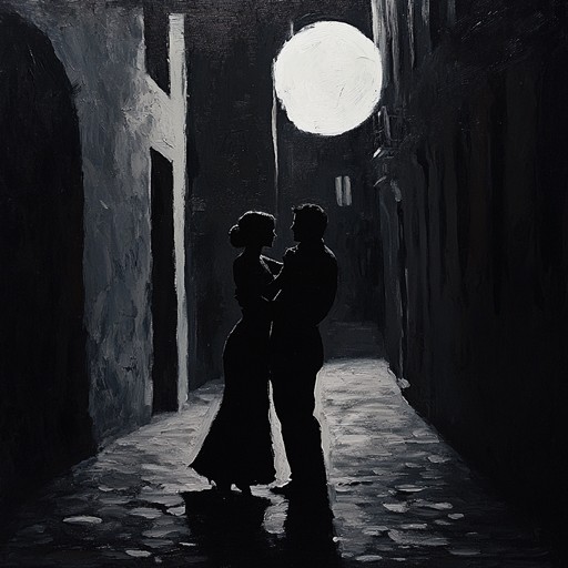 An instrumental piece capturing the suspense of night through dramatic tango rhythms and eerie harmonies