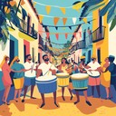 an upbeat samba instrumental embodying brazil's festive carnival energy