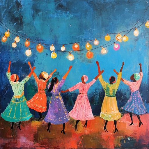 An uplifting instrumental blending traditional jewish folk elements, invoking warmth and happiness of shared celebrations