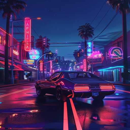 The pulsing beat and gritty synths paint a picture of a futuristic urban landscape, where neon signs flicker and danger lurks around every corner. The heavy 808 bass and trap drums create a sense of urgency and excitement, while the ethereal pads and atmospheric sounds add an eerie, dystopian vibe to the track.