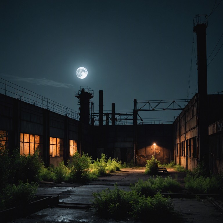 In this track, the electric guitar produces dissonant, clashing tones reminiscent of forgotten industrial sites, blending with the atmospheric pressure of urban desolation. The music explores the theme of abandonment and eerie silence in once bustling spaces, ideal for conveying a narrative of lost pasts or dystopian futures