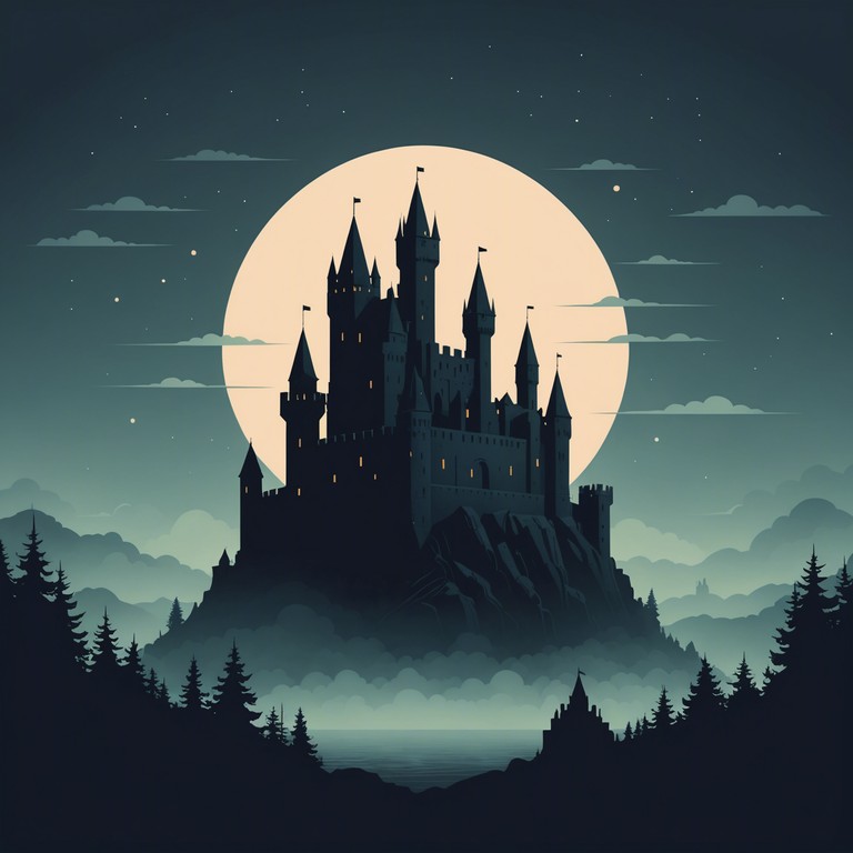 An instrumental journey into the depths of a shadowy, forbidden castle, where strings and brass create a landscape filled with tension and danger. This track starts with a soft, eerie violin melody that gradually builds into a powerful, full orchestral explosion, reflecting the narrative of an ancient evil slowly awakening within the castle walls. An instrumental journey into the depths of a shadowy, forbidden castle, where strings and brass create a landscape filled with tension and danger. This track starts with a soft, eerie violin melody that gradually builds into a powerful, full orchestral explosion, reflecting the narrative of an ancient evil slowly awakening within the castle walls.