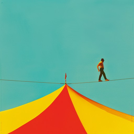 Imagine crossing a tightrope high above the ground, nervous but with a playful undertone. The accordion guides you, capturing the quirks and unexpected moments that keep your heart racing and imagination piqued.