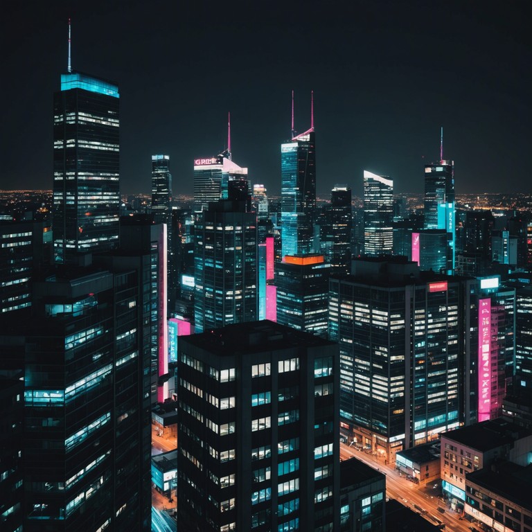 This track combines pulsating rhythms with an overlay of electronic textures, creating a soundtrack that embodies the vibrant spirit of a bustling city at night. The music captures the essence of urban exploration, with soaring synthetic melodies and deep, compelling basslines, creating the perfect backdrop for late night adventures in a neon lit metropolis.