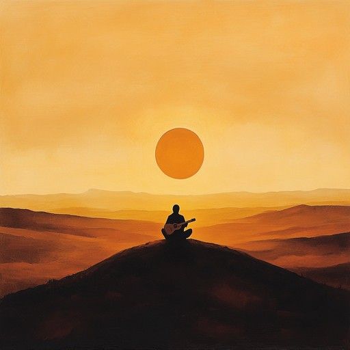 A soothing instrumental piece featuring gentle acoustic guitar, evoking the quiet solitude of a western sunset. Melodies flow softly like evening breezes over open plains, capturing intimacy and peace. A soothing instrumental piece featuring gentle acoustic guitar, evoking the quiet solitude of a western sunset. Melodies flow softly like evening breezes over open plains, capturing intimacy and peace.