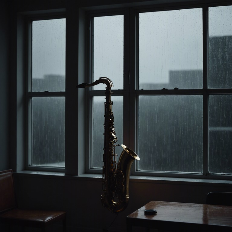 As the saxophone cries out its melodic sorrow, listeners are taken on an emotional odyssey. Layered beneath are quiet, echoing beats that provide a heartbeat to the song, symbolizing the ongoing struggle within. This track serves not just as music but as a companion on the journey to self understanding and acceptance.