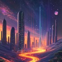 hypnotic, serene, futuristic ambient space music