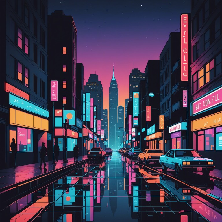 Immerse in a musical journey blending enigmatic ambience and spirited funk with classic rock. This track evokes a midnight ride through neon lit streets with unpredictable twists and turns. The pulsating rhythms provide a backdrop to a world of auditory intrigue, where each note tells a story of mystery and rhythm.