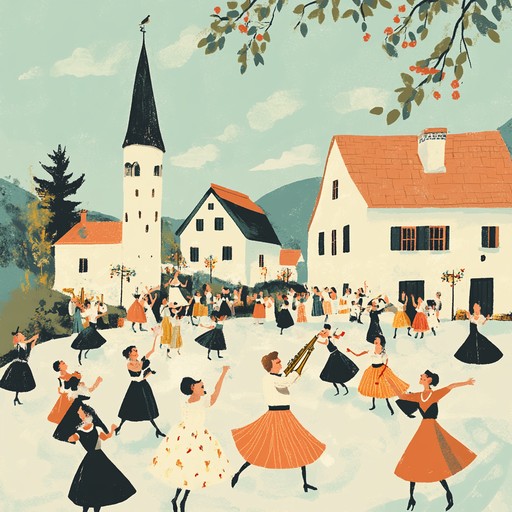 An upbeat, instrumental klezmer piece featuring lively clarinet melodies and rhythms, capturing the spirit of festive gatherings and joyful dancing in eastern european traditions. An upbeat, instrumental klezmer piece featuring lively clarinet melodies and rhythms, capturing the spirit of festive gatherings and joyful dancing in eastern european traditions.