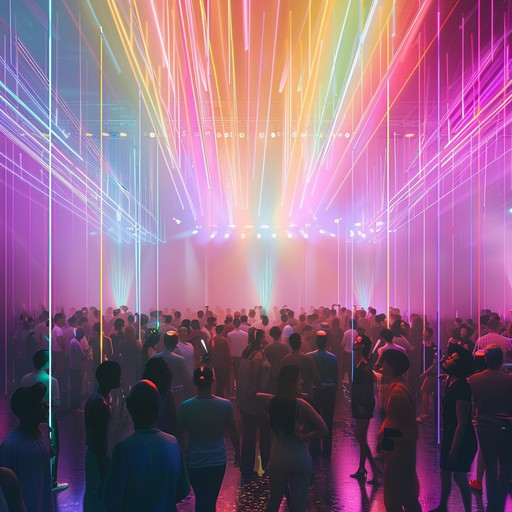 Experience festive euphoria through dynamic synth lines and pulsing rhythms. This is a contemporary take on holiday music, invoking joy and excitement.