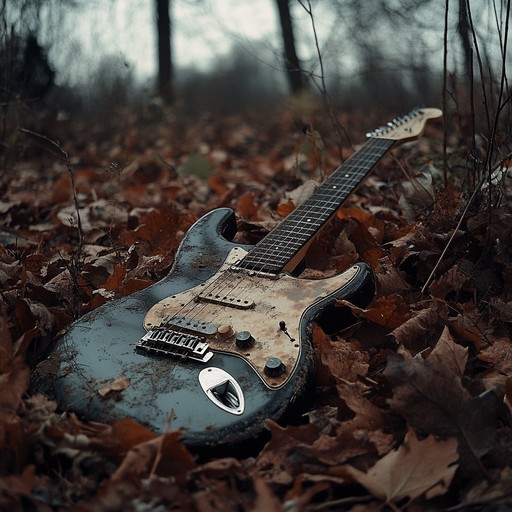 An evocative instrumental metal piece that combines sorrowful melodies with heavy guitar work to convey profound sadness and solitude.