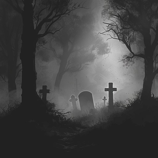 A soft rock track enveloped in a dark, eerie atmosphere. Haunting guitar melodies intertwine with subtle, unsettling background synths to create a sense of creeping dread, perfect for introspective late night listening or setting a spooky mood.