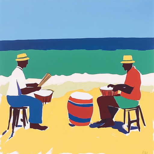 This instrumental piece captures the essence of an exotic tropical samba with lively rhythms, vibrant percussion, and melodic overtones that transport you to a sun drenched paradise. The instrumentation emphasizes traditional samba elements while incorporating tropical influences for a unique, uplifting listening experience.