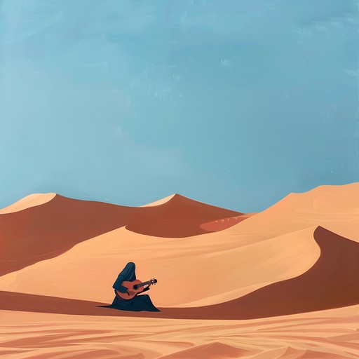 Immerse in the peaceful ambiance of a desert oasis at sunrise, this composition blends gentle middle eastern melodies and subtle rhythms to create a serene and uplifting soundscape.