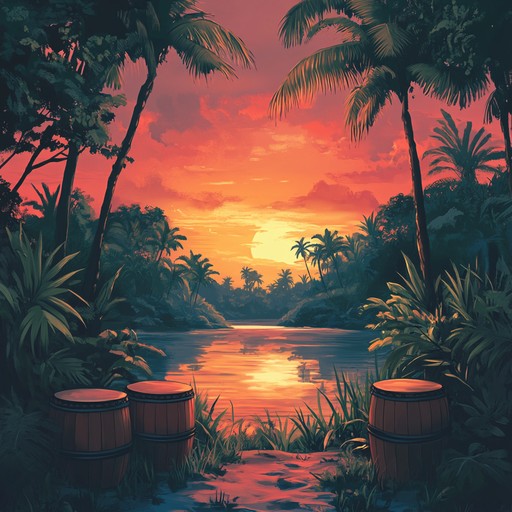 Embark on a calming musical voyage through ancient tribal lands, where the rhythmic beats and gentle melodies transport you to a place of serenity and inner peace. This composition features soothing percussive elements blended with atmospheric sounds, creating an immersive experience reminiscent of a tranquil tribal retreat.