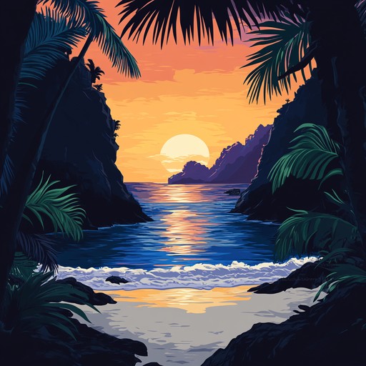 An immersive calm afro cuban instrumental featuring breezy percussion and lush guitar lines. This track paints a picture of a peaceful tropical beach at sunset, where gentle waves lap at the shore, creating a tranquil and soothing ambiance.