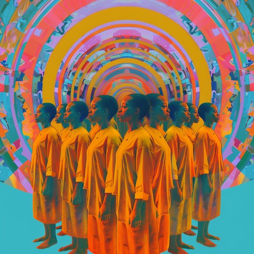 Step into a realm where divine gospel voices meet hallucinatory psychedelic textures, producing a euphoric cascade of sound that transcends the ordinary.