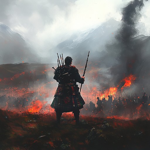 Experience the raw fury and passion of a highlander preparing for battle.