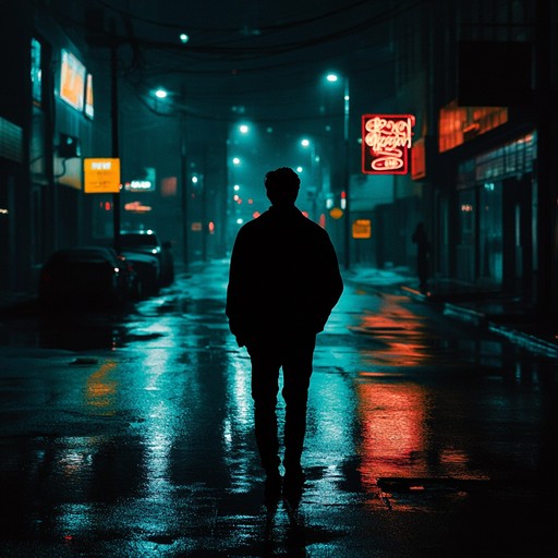 A haunting instrumental track featuring ethereal synths and unsettling electronic textures that evoke the feeling of wandering alone through an abandoned city at night.