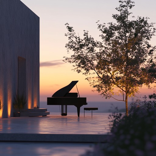 Picture yourself sitting on a terrace at sunset, a gentle breeze caressing your skin as the soft, velvety tones of a piano fill the air. This track blends the sophistication of jazz with the heart warming elements of soul to create an atmosphere of pure relaxation and bliss. The gentle ebb and flow of the piano notes, complemented by subtle instrumentation, transport you to a place of tranquil serenity.