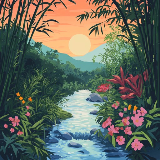 Immerse yourself in a gentle, calming bamboo flute melody reminiscent of serene landscapes and the peaceful countryside. This instrumental piece creates an idyllic backdrop for reflection, bringing a sense of tranquility and calm. Let the soothing sounds transport you to a tranquil sanctuary, where nature's beauty and tranquility surround you.