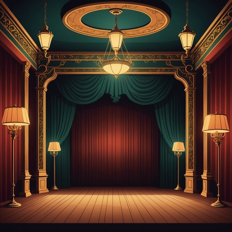 This track crafts a haunting atmosphere, combining dramatic musical narratives with a dark cabaret flair. Rich with theatrical elegance and sinister twists, it portrays a scene of dimly lit stages and enigmatic performances, perfect for evoking a sense of mystery and allure in the listener.