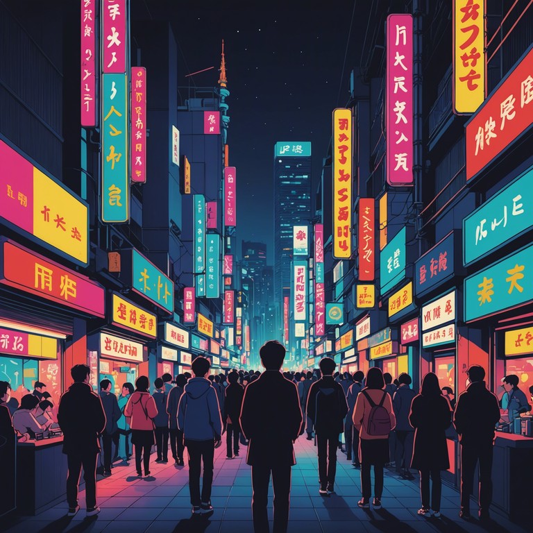 In this unique musical fusion, the lively beats of traditional swing are blended with the emotive melodies typical of anime soundtracks, creating a dynamic and engaging experience. This instrumental track whisks listeners away to a nostalgically styled but futuristic tokyo. The song features an energetic trumpet as the lead, effortlessly weaving through both stirring and uplifting moments that capture a broad spectrum of emotions from bouncy joy to wistful longing. Perfect for anime fans and swing enthusiasts alike, the piece maintains a brisk pace with twists of surprising musical elements that keep it fresh and invigorating.