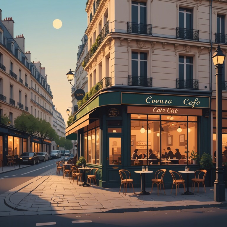 A track where gentle piano chords are elegantly woven into a fabric of dynamically soft house rhythms, evoking the lushness of a parisian evening and providing a perfect backdrop for unwinding after a day's work.