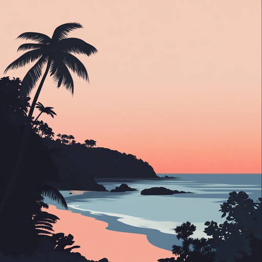 Escape to a serene tropical island through gentle melodies and rhythmic percussion, enveloped by natural ambient sounds that create a peaceful sunset atmosphere for deep relaxation.