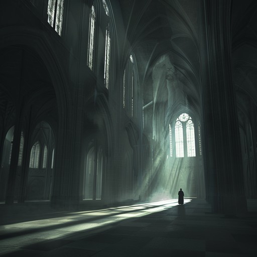 A dark and atmospheric instrumental piece that weaves intricate, haunting melodies with rich textures. The somber tones of the piano intermingle with eerie, whispering synths, creating an environment of profound sadness and reflection. This gothic composition captures the essence of an ancient cathedral submerged in shadows, where every note echoes the sorrow of the past.