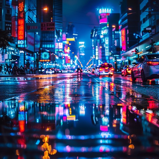 A high energy instrumental track with funky grooves and pulsating synth lines. It captures the essence of vibrant city nightlife, filled with dazzling neon lights and endless energy.