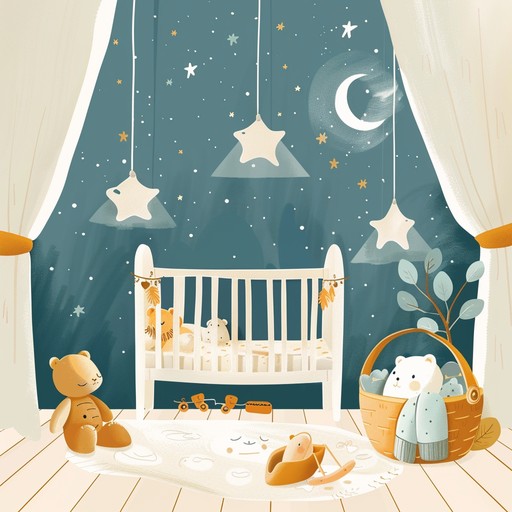 This gentle, dreamlike instrumental nursery rhyme creates an enchanting and comforting atmosphere, ideal for children's bedtime. With soft, soothing melodies and harmonies, it encourages sweet dreams and a restful night's sleep. Perfect for creating a serene and magical bedtime routine.